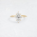Solitaire-Oval Lab Grown Diamond Engagement Ring