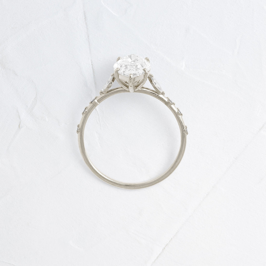 Solitaire-Oval Lab Grown Diamond Engagement Ring