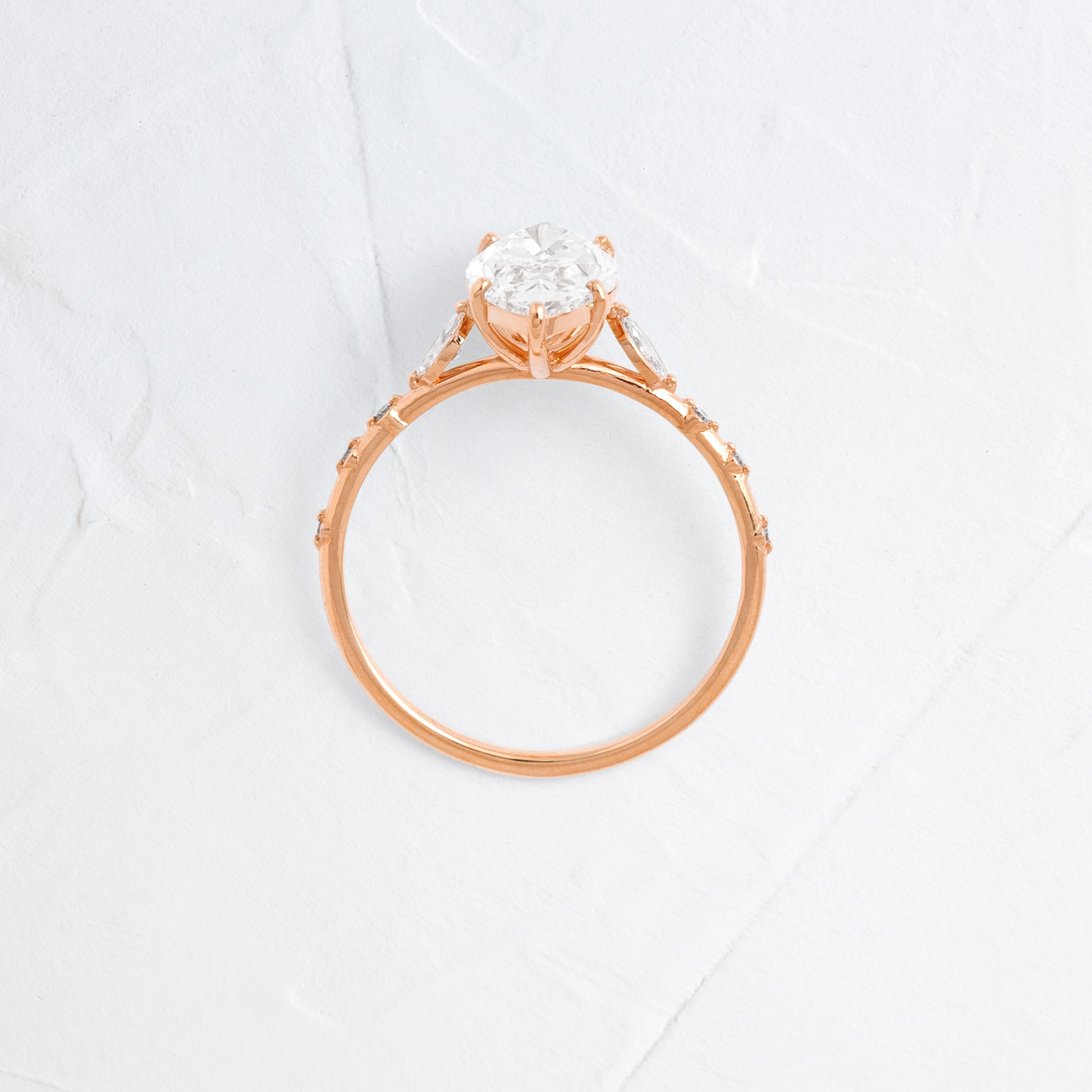 Solitaire-Oval Lab Grown Diamond Engagement Ring