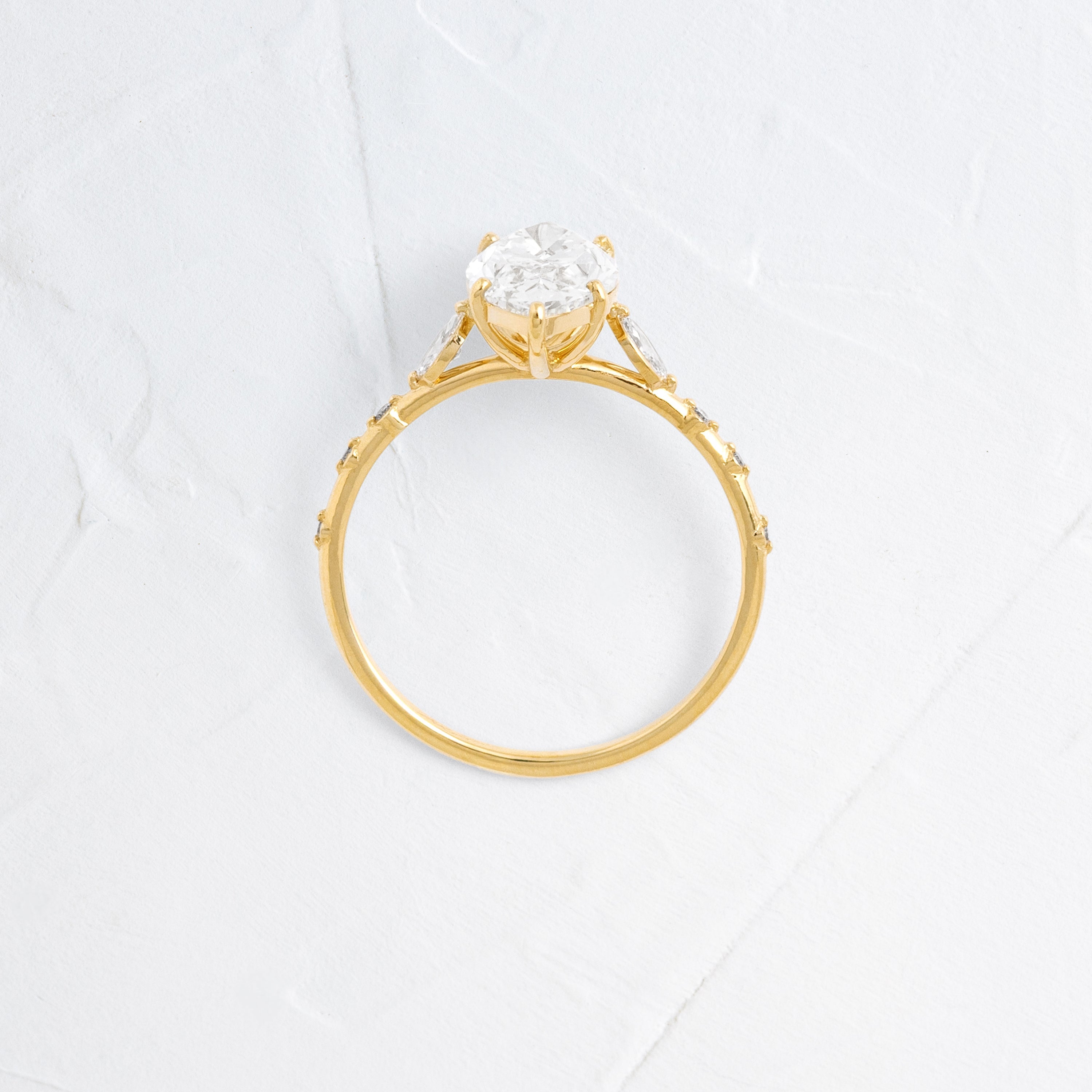 Solitaire-Oval Lab Grown Diamond Engagement Ring