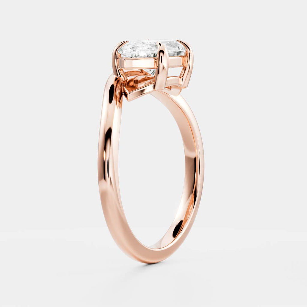 Solitaire-Oval Lab Grown Diamond Engagement Ring