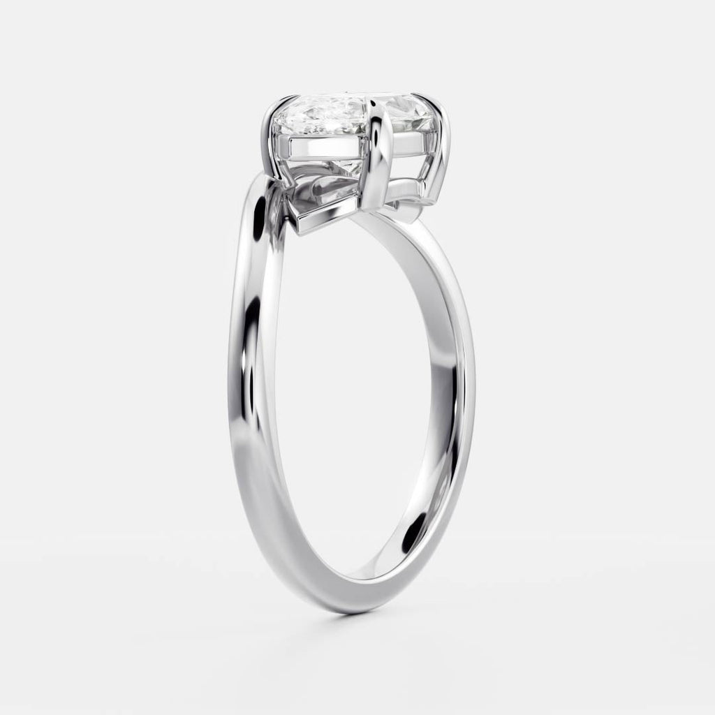 Solitaire-Oval Lab Grown Diamond Engagement Ring