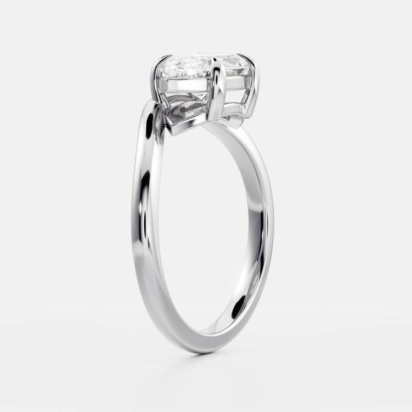 East West Solitaire-Marquise Lab Grown Diamond Engagement Ring - Solitaire-Oval Lab Grown Diamond Engagement Ring