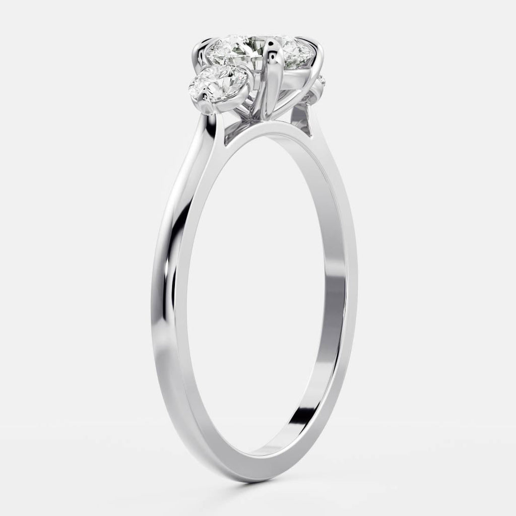 Solitaire-Oval Lab Grown Diamond Engagement Ring