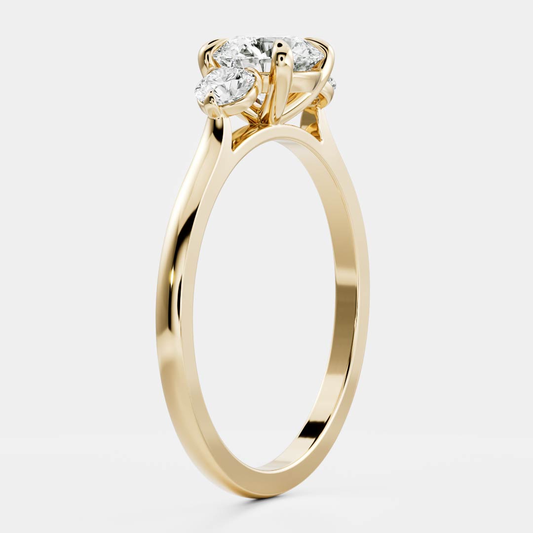 Solitaire- 1.0 CT Oval Moissanite Engagement Ring
