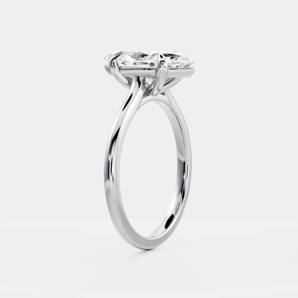 Solitaire-Oval Lab Grown Diamond Engagement Ring