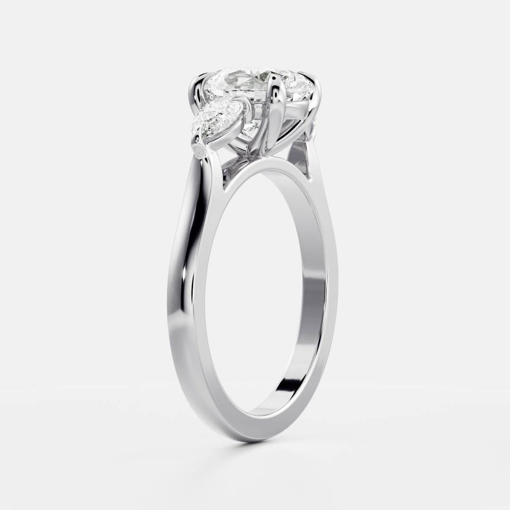 Solitaire-Oval Lab Grown Diamond Engagement Ring