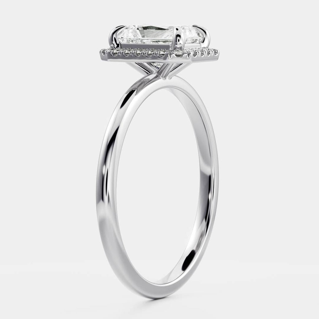 Solitaire- 1.0 CT Oval Moissanite Engagement Ring