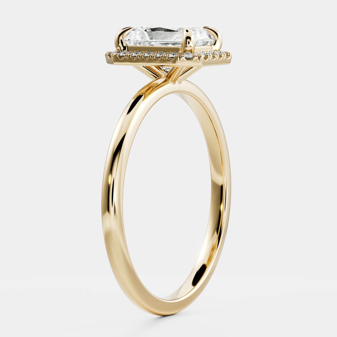 Solitaire-Oval Lab Grown Diamond Engagement Ring