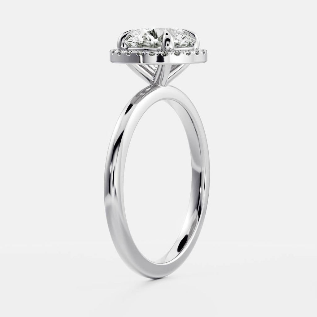 Solitaire-Oval Lab Grown Diamond Engagement Ring