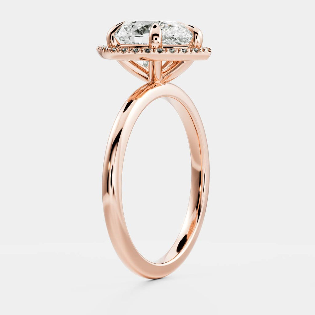 Solitaire- 1.0 CT Oval Moissanite Engagement Ring