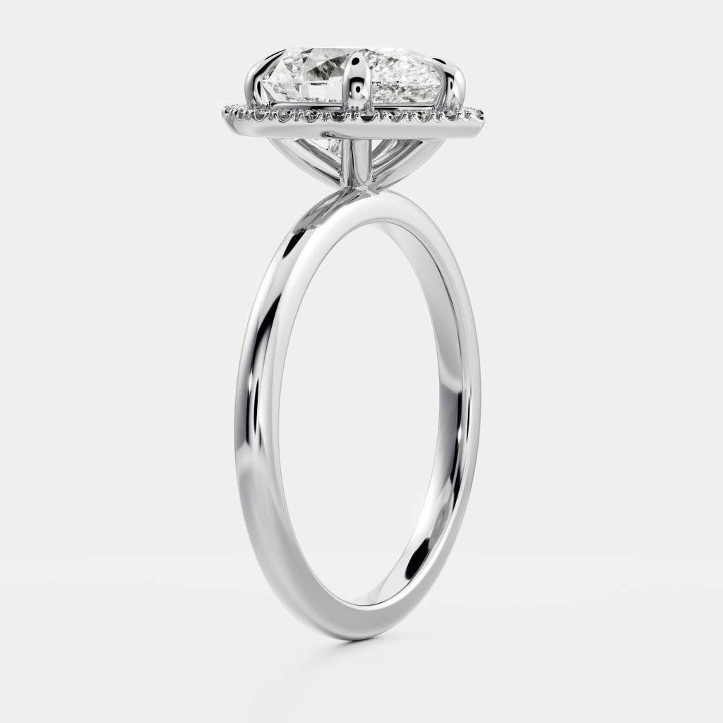 Solitaire-Oval Lab Grown Diamond Engagement Ring