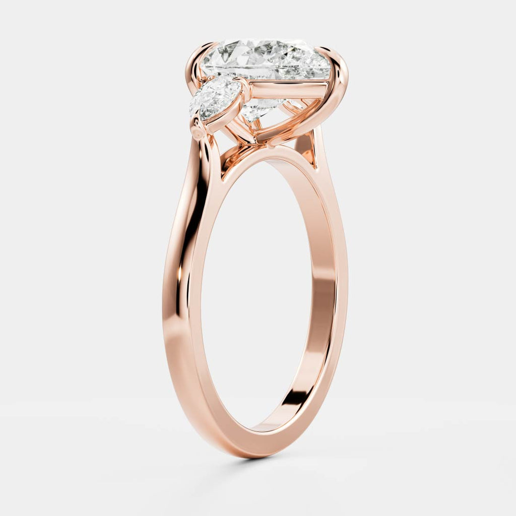 Solitaire-Oval Lab Grown Diamond Engagement Ring