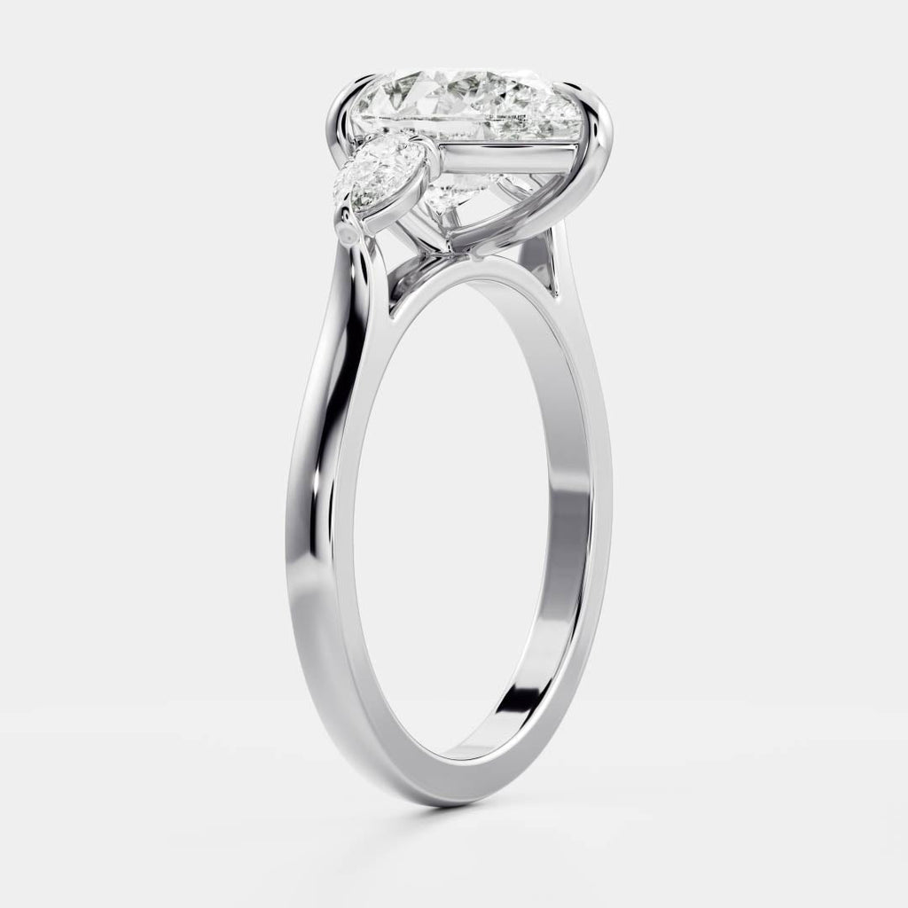 Solitaire-Oval Lab Grown Diamond Engagement Ring