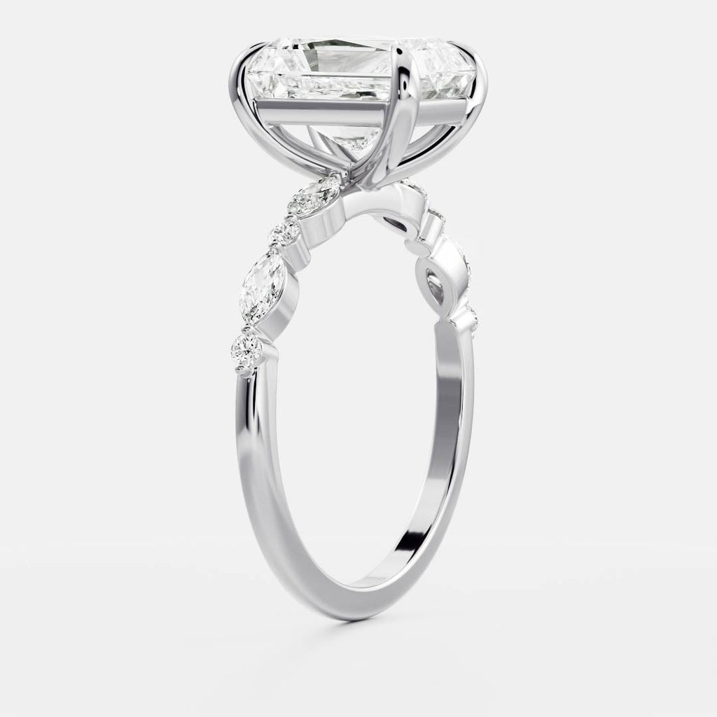 Solitaire-Oval Lab Grown Diamond Engagement Ring