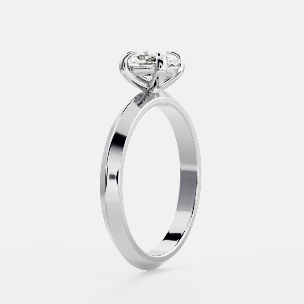 Solitaire-Oval Lab Grown Diamond Engagement Ring