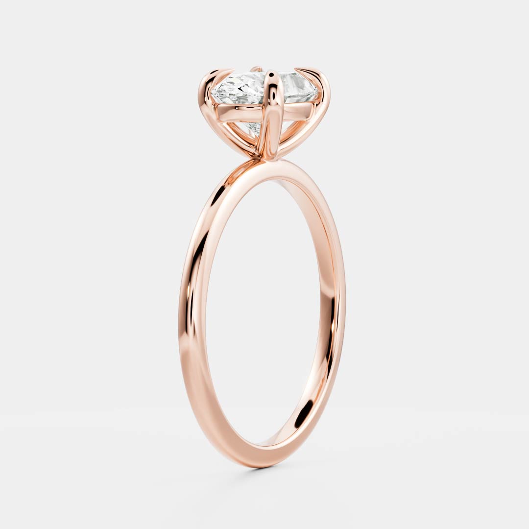 Solitaire-Oval Lab Grown Diamond Engagement Ring