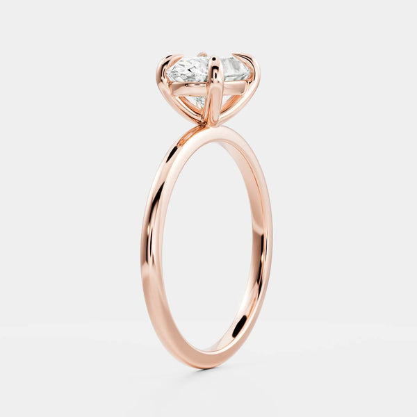 East West Solitaire- 2.1 CT Oval Moissanite Engagement Ring - Solitaire- 1.0 CT Oval Moissanite Engagement Ring