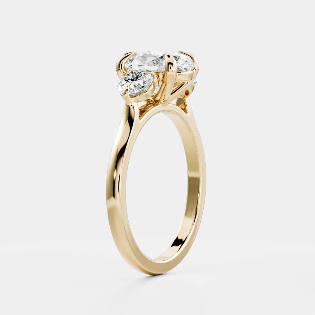 Solitaire-Oval Lab Grown Diamond Engagement Ring