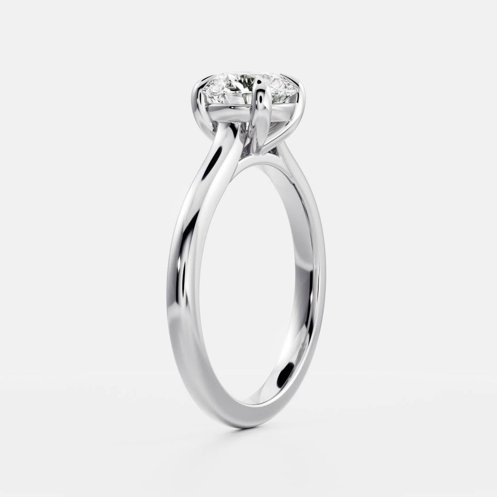 Solitaire-Oval Lab Grown Diamond Engagement Ring