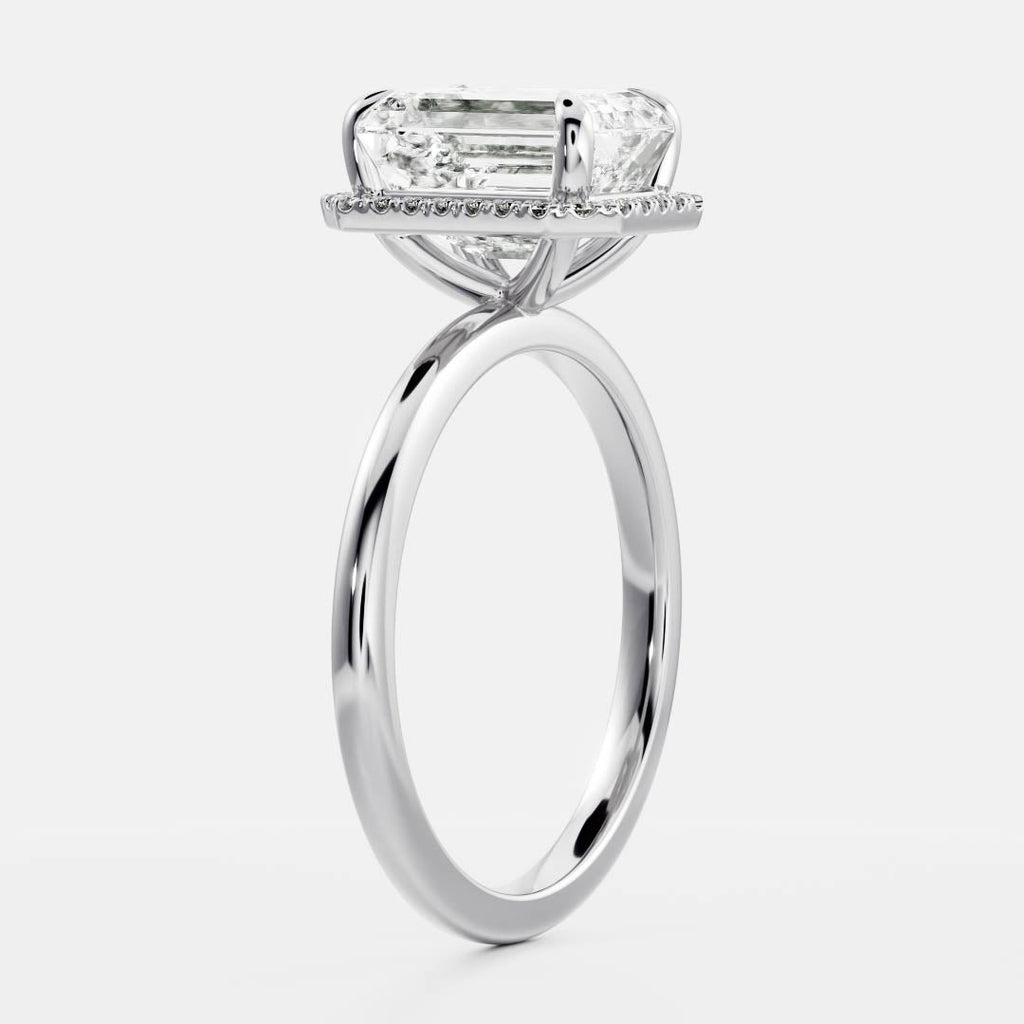 Solitaire- 1.0 CT Oval Moissanite Engagement Ring