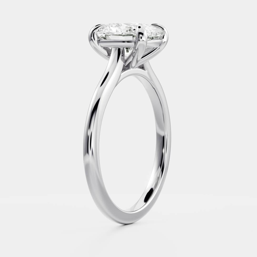 Solitaire-Oval Lab Grown Diamond Engagement Ring