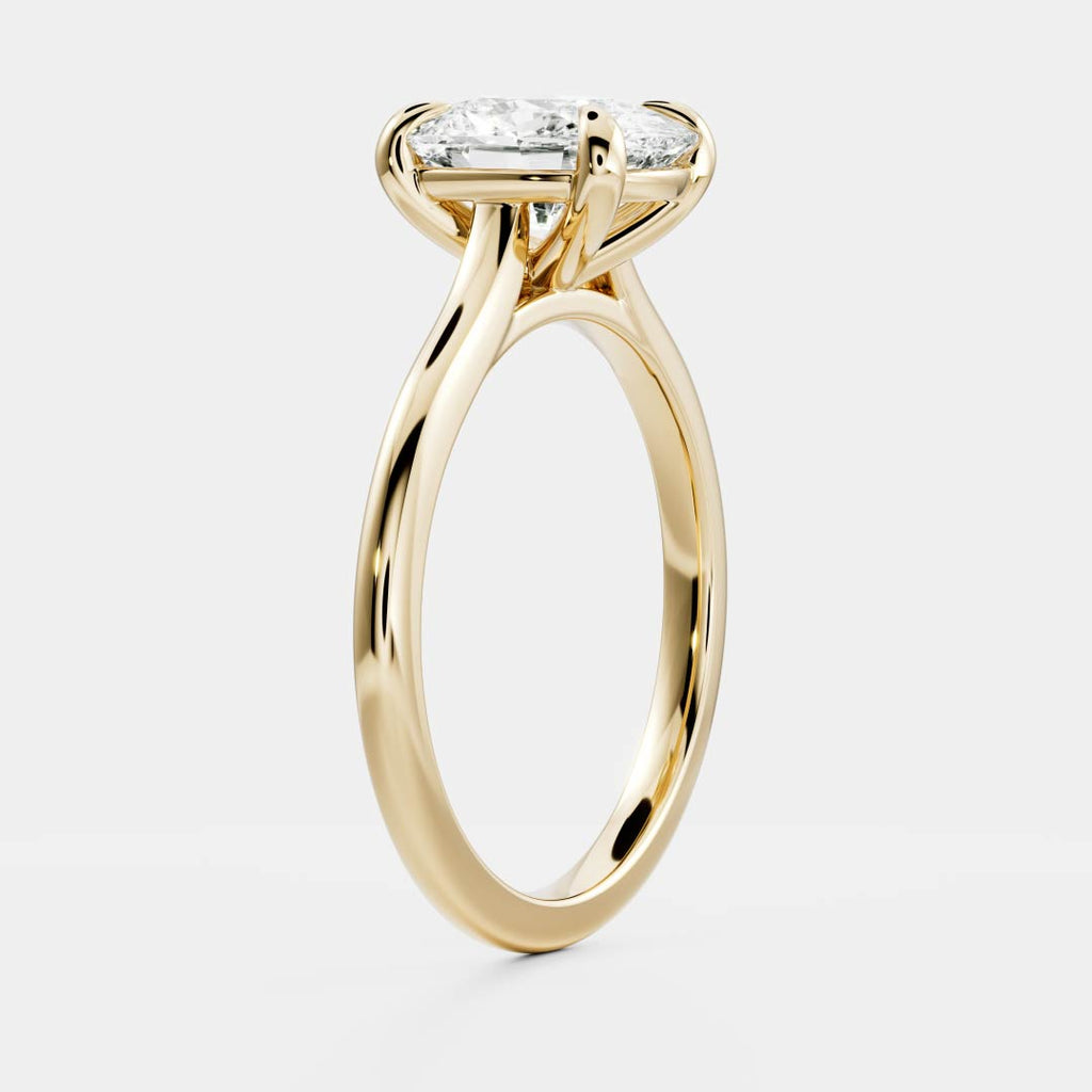 Solitaire-Oval Lab Grown Diamond Engagement Ring