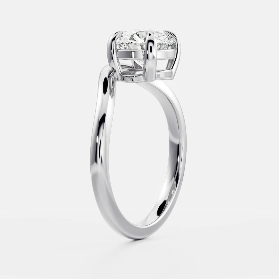 Solitaire-Oval Lab Grown Diamond Engagement Ring