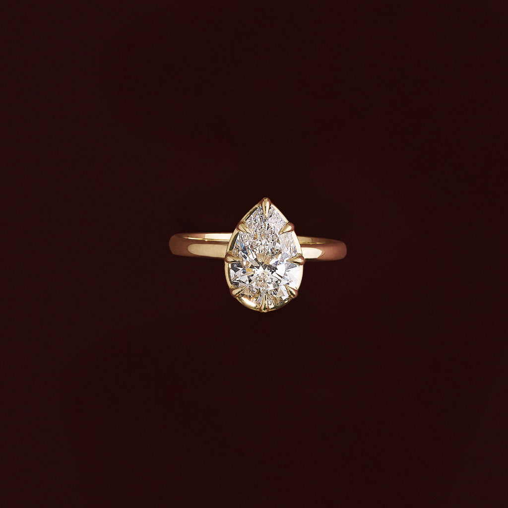 Solitaire- 1.0 CT Oval Moissanite Engagement Ring