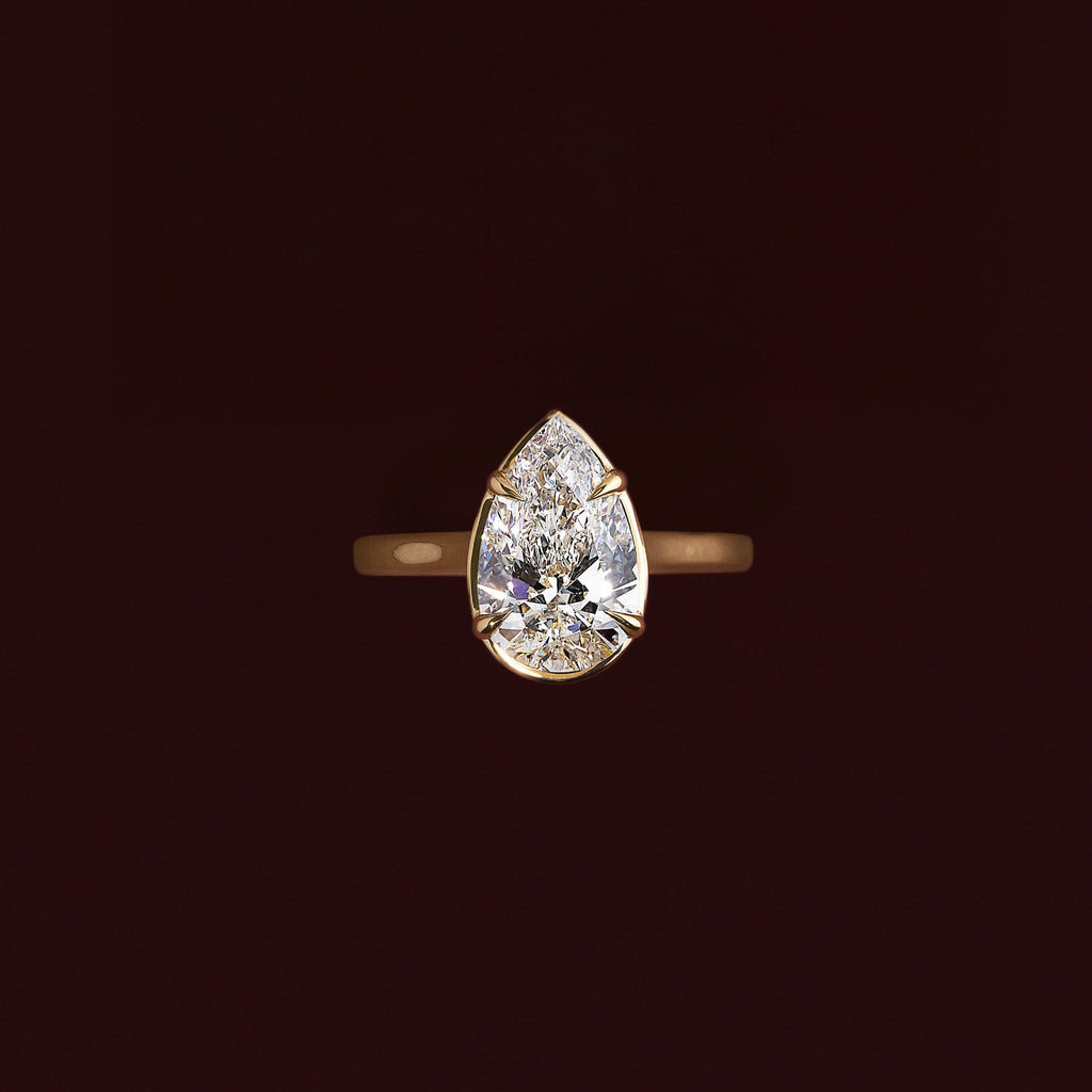 Solitaire- 1.0 CT Oval Moissanite Engagement Ring