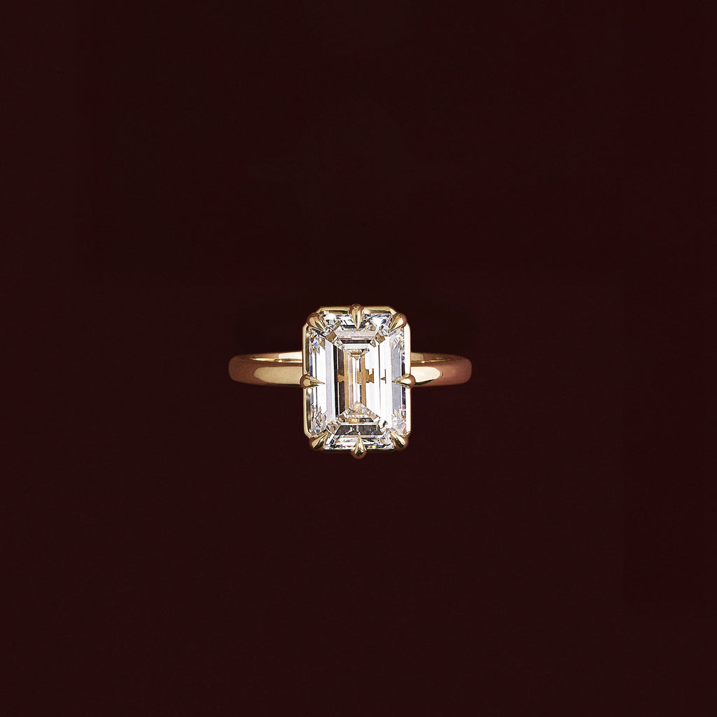Solitaire- 1.0 CT Oval Moissanite Engagement Ring