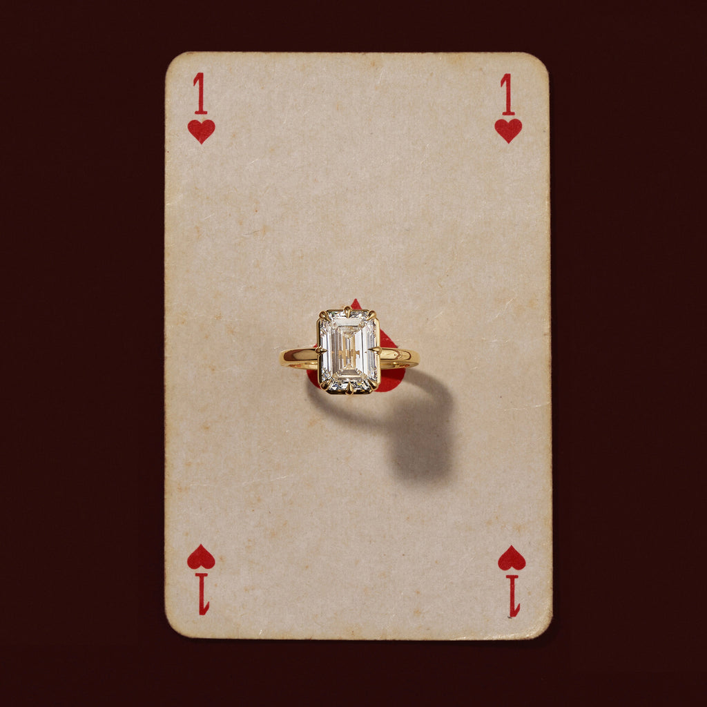Solitaire- 1.0 CT Oval Moissanite Engagement Ring