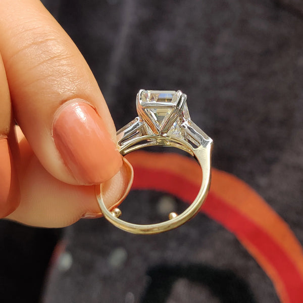 2.0 CT Emerald Three Stone Style Lab Grown Diamond Engagement Ring - IMG 20201013 113619cc
