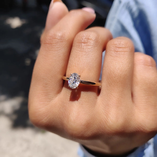 1.0 CT Oval Solitaire Style Lab Grown Diamond Engagement Ring - IMG 20210511 131233cc Copy