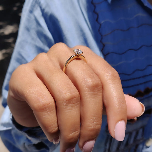 1.0 CT Oval Solitaire Style Lab Grown Diamond Engagement Ring - IMG 20210511 131241cc Copy