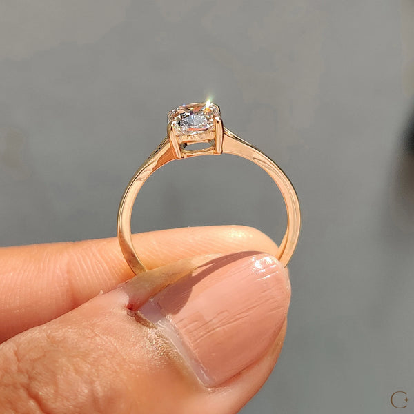 1.0 CT Cushion Split Shank Style Lab Grown Diamond Engagement Ring - IMG 20231021 110220copy