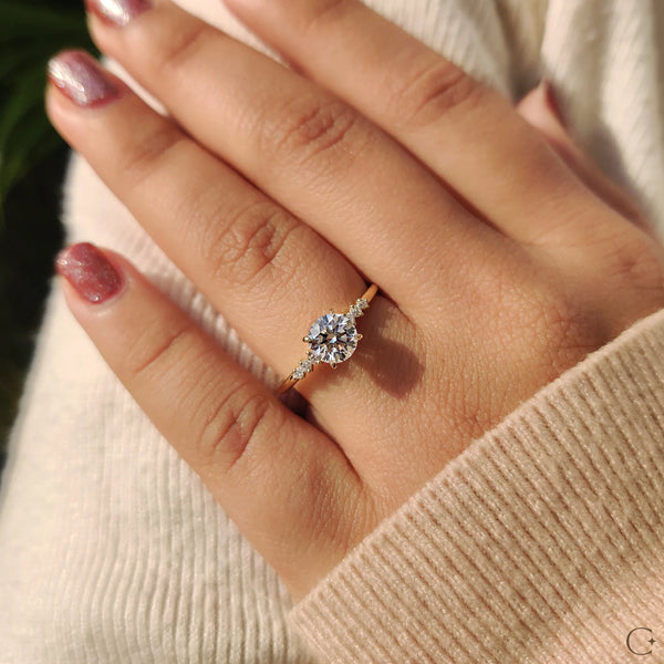 0.80 CT Round Seven Stone Style Lab Grown Diamond Engagement Ring - IMG 20250313 100203
