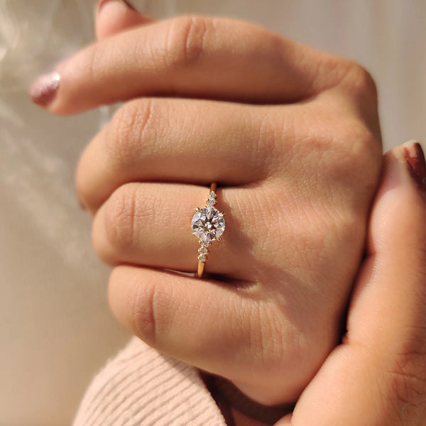 0.80 CT Round Seven Stone Style Lab Grown Diamond Engagement Ring - IMG 20250313 100830