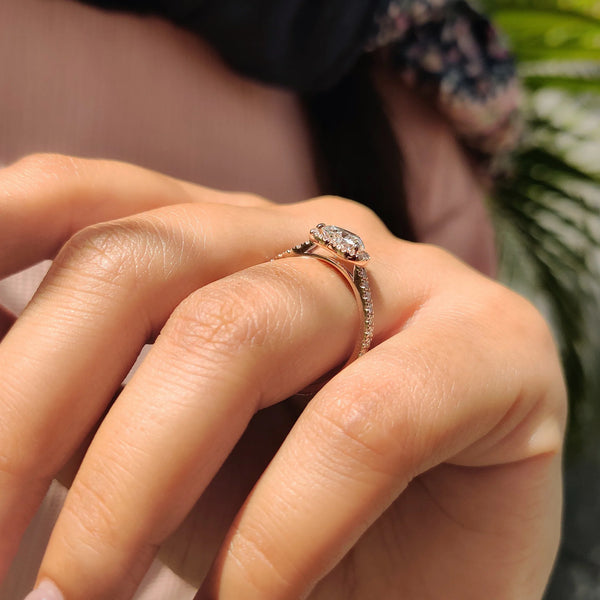 1.0 CT Heart Halo & Pave Style Lab Grown Diamond Engagement Ring - IMG 20250408 102245 ef9b2153 a8a8 4491 8aa9 76e2af26c8a4