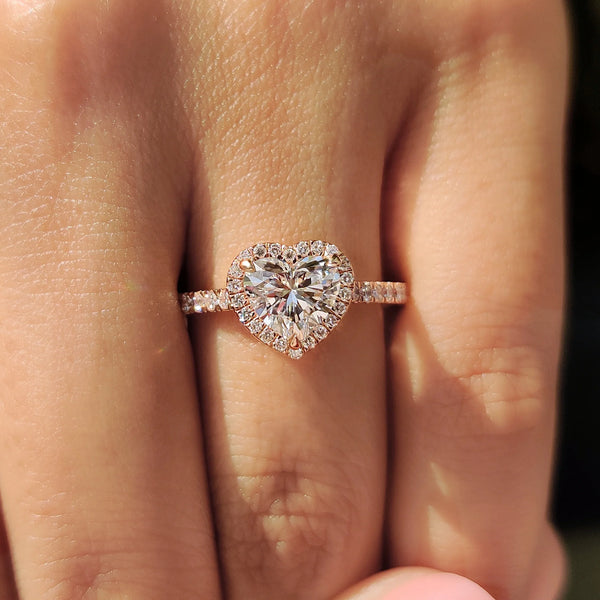 1.0 CT Heart Halo & Pave Style Lab Grown Diamond Engagement Ring - IMG 20250408 102737 eca8f2c4 6771 4ecf bf00 8df9d582f8df