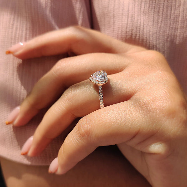 1.0 CT Heart Halo & Pave Style Lab Grown Diamond Engagement Ring - IMG 20250408 102828 79c00382 f87a 46df aed7 a3515302b99d