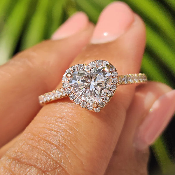 1.0 CT Heart Halo & Pave Style Lab Grown Diamond Engagement Ring - IMG 20250408 104331 3085958e 76d2 4888 90bf 5d7826573c4d