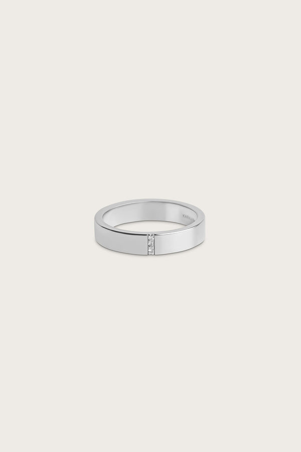 Cigar Flush Set- 0.01 CT Round Lab Grown Diamond Wedding Band - Eternity- 0.50 CT Round Lab Grown Diamond Wedding Band