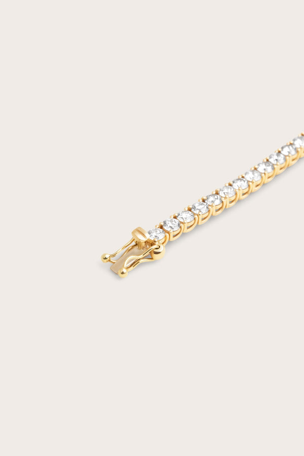 Tennis-3.4 CT Round Lab Grown Diamond Bracelets - Solitaire Bezel-1.0 CT Oval Lab Grown Diamond Bracelets