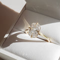 Solitaire-Oval Lab Grown Diamond Engagement Ring