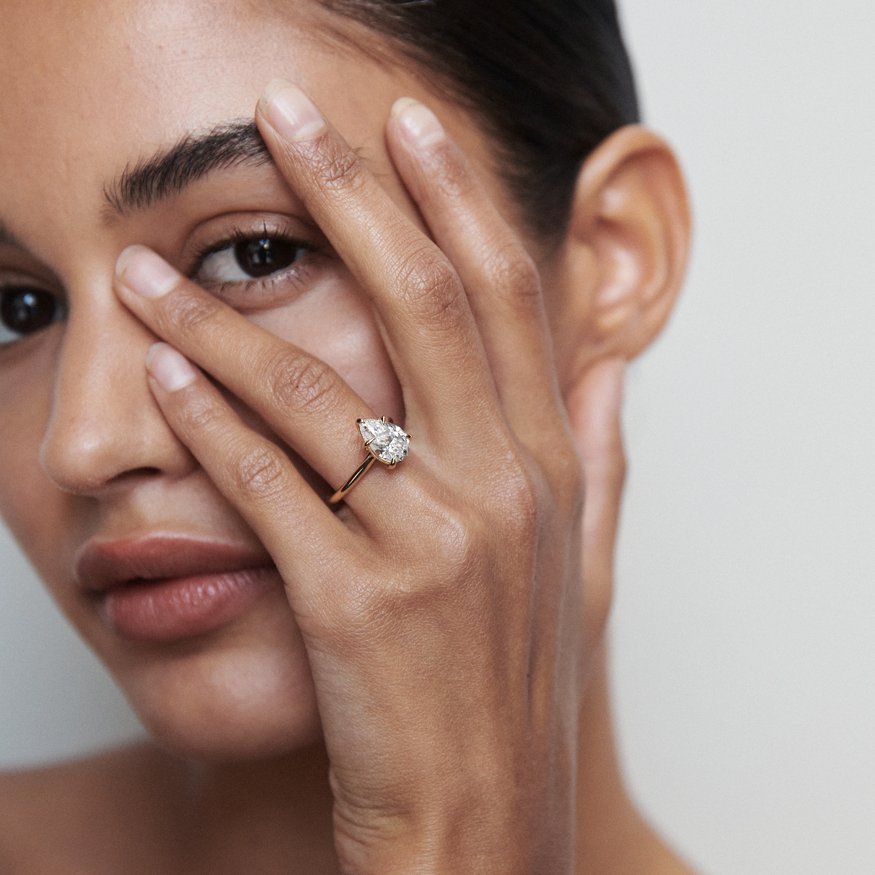 Solitaire-Oval Lab Grown Diamond Engagement Ring