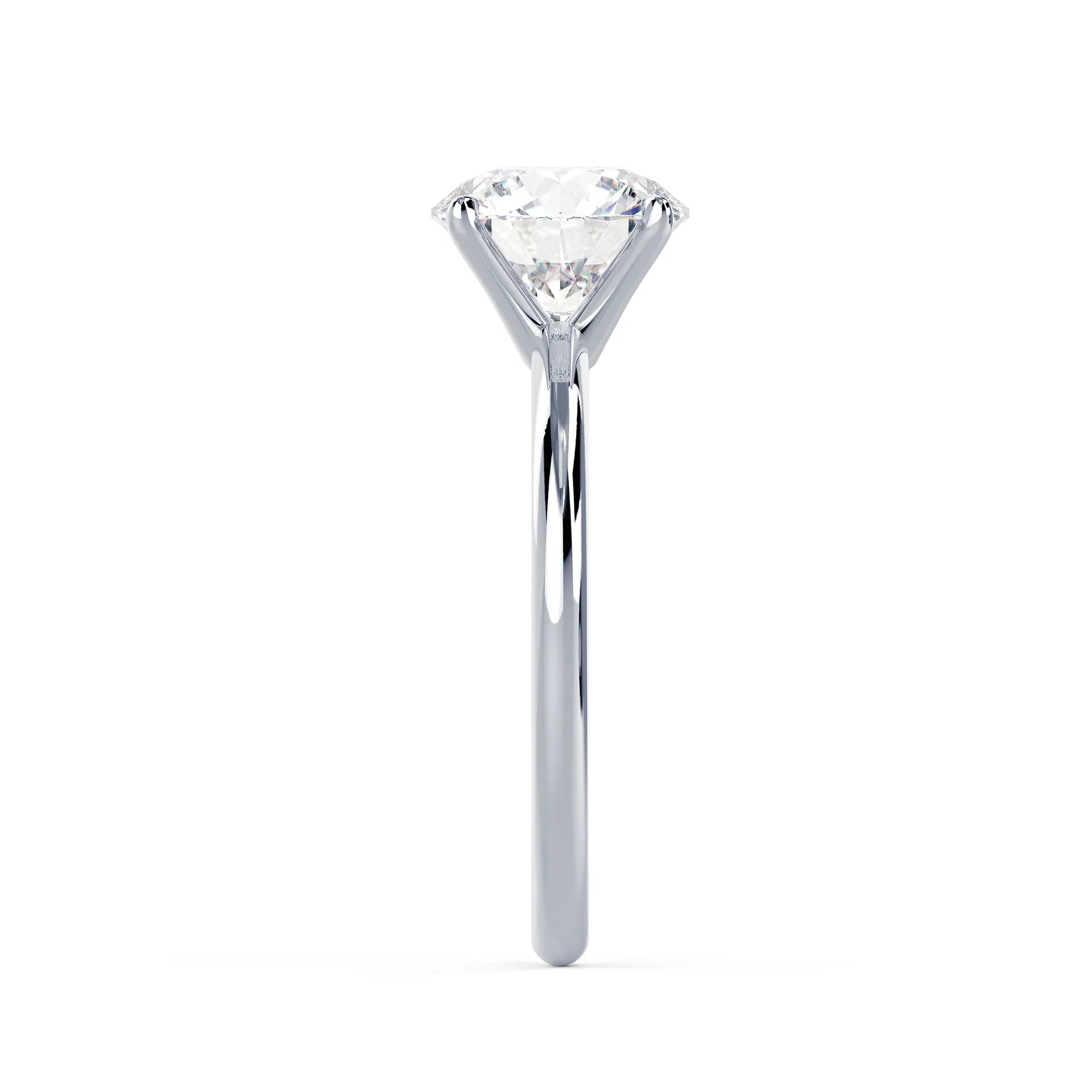 Round Petite Four Prong Solitaire - angle 3