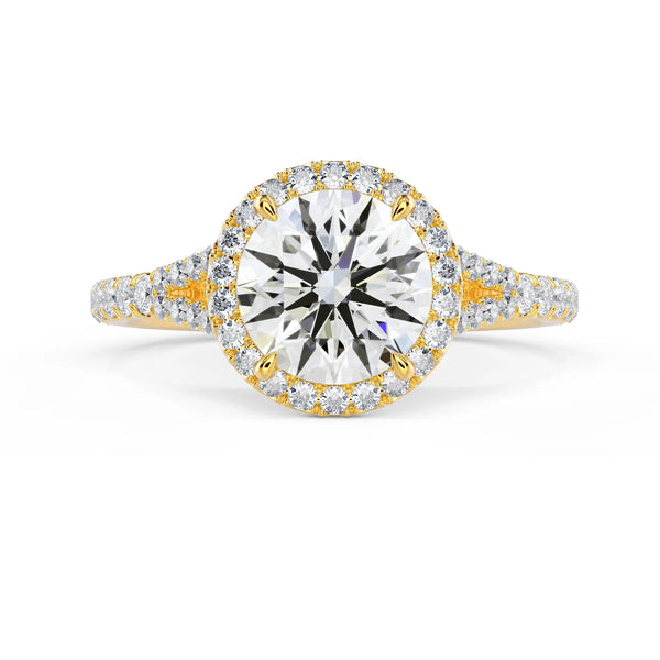 Single Halo Split Shank Setting - Single Halo Split Shank Setting