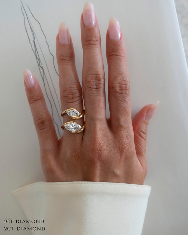 Solitaire Rapture-Marquise Lab Grown Diamond Engagement Ring - Solitaire-Oval Lab Grown Diamond Engagement Ring