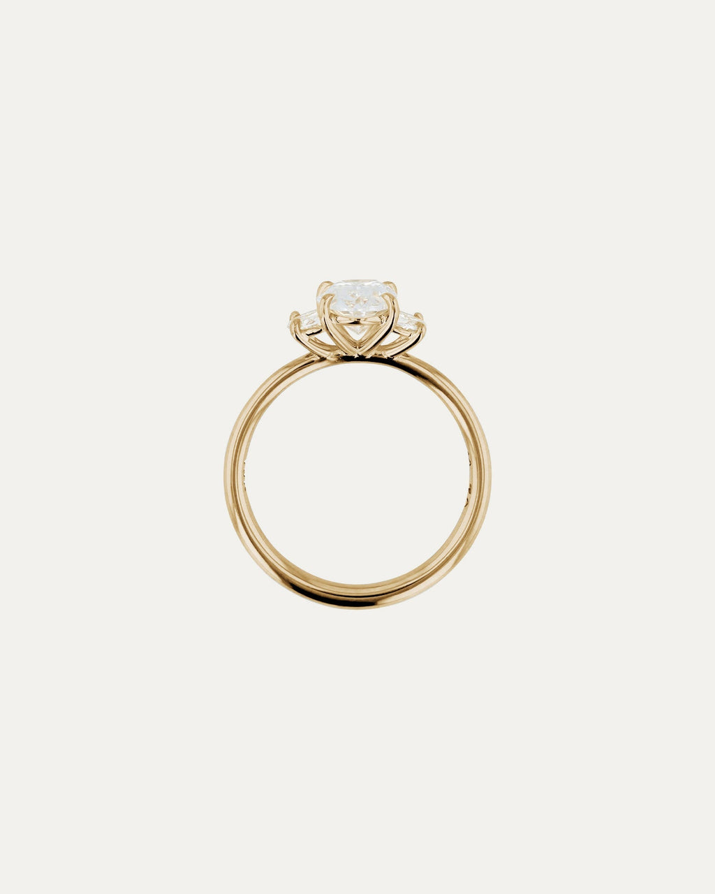 Solitaire-Oval Lab Grown Diamond Engagement Ring
